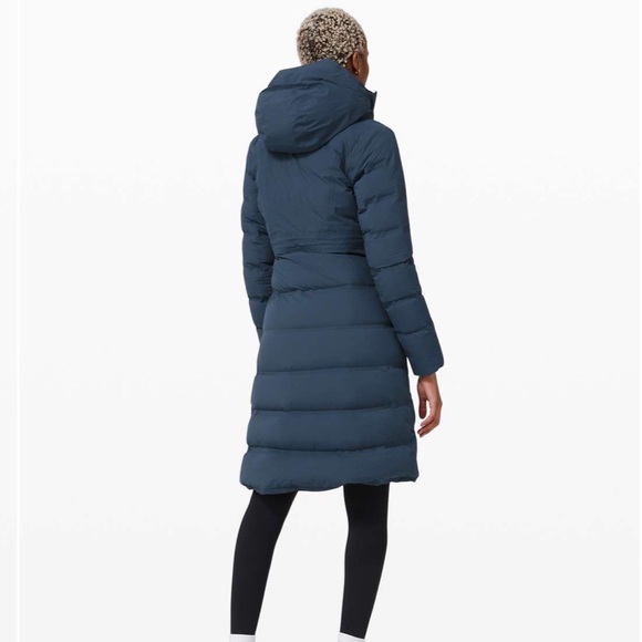 Lululemon Sleet Street Long Parka Iron Blue - Picture 2 of 2